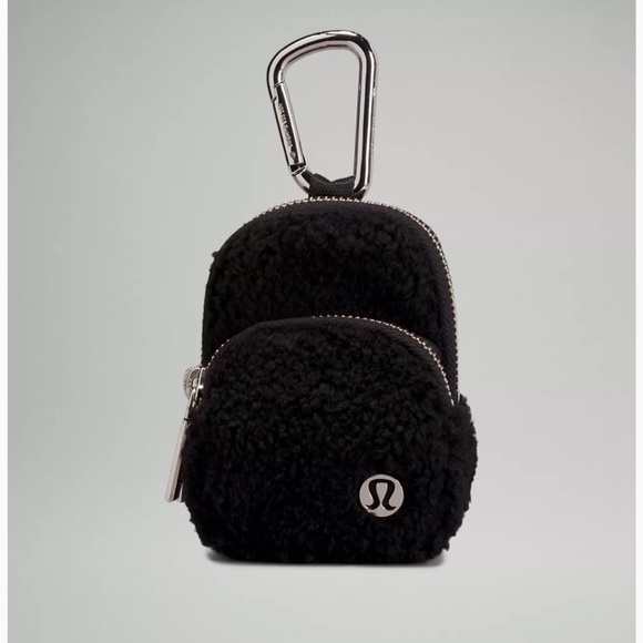 lululemon athletica Handbags - 🍋LULULEMON ATHLETICA | Nano Clip-On Backpack Fleece in Black